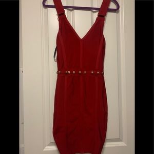 Bebe red bandage dress